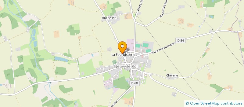 localisation de l'entreprise D2T.  NEUVY-LE-ROI