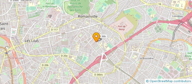 localisation de l'entreprise D2W.FR à ROMAINVILLE