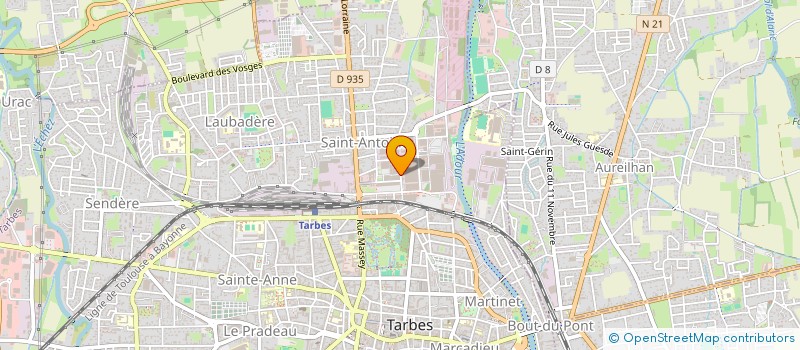 localisation de l'entreprise D2Z  TARBES