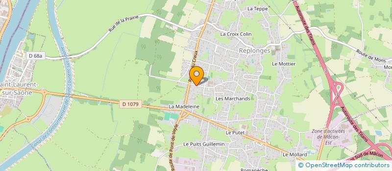localisation de l'entreprise D2Z  REPLONGES