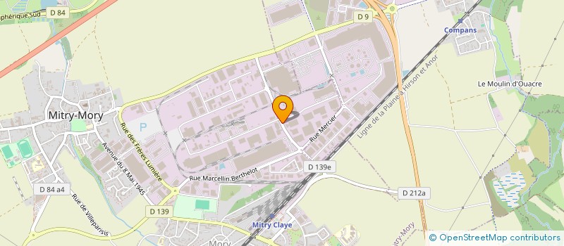 localisation de l'entreprise D3 à MITRY-MORY