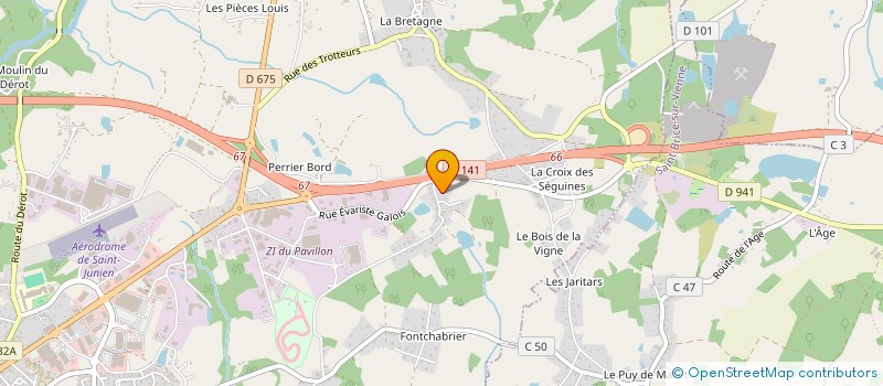localisation de l'entreprise D3 CONSULTANTS SARL à SAINT-JUNIEN