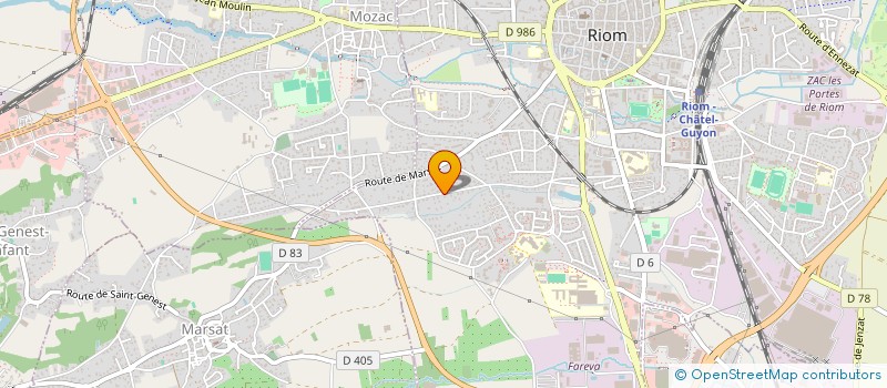 localisation de l'entreprise D3 DEMARCHES VERS UN DEVELOPPEMENT DURABLE à RIOM
