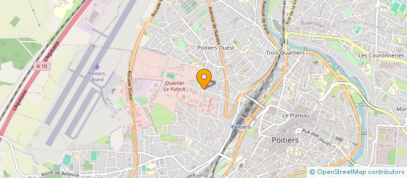 localisation de l'entreprise D3 DIFFUSION à POITIERS