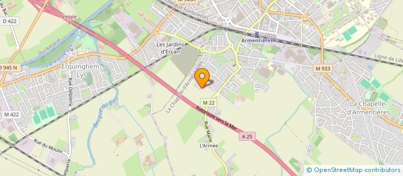 localisation de l'entreprise D3 FIT  LA CHAPELLE-D'ARMENTIERES