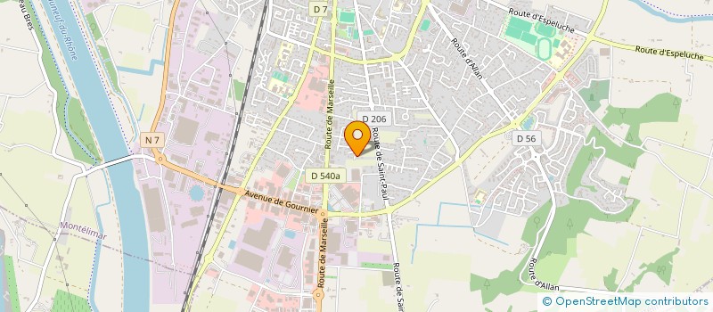 localisation de l'entreprise D3A à MONTELIMAR