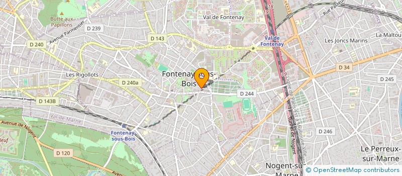 localisation de l'entreprise D3B CONSULTING à FONTENAY-SOUS-BOIS