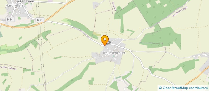 localisation de l'entreprise D3C  TROUSSENCOURT