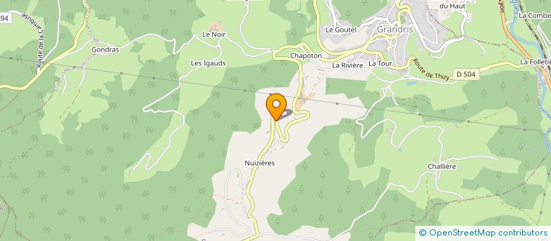 localisation de l'entreprise D3C  GRANDRIS