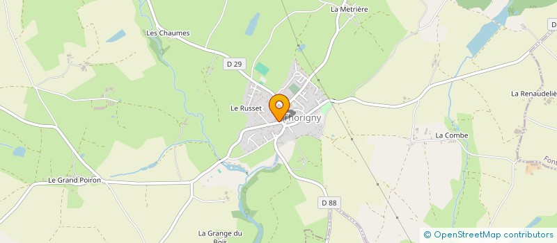 localisation de l'entreprise D3C  THORIGNY