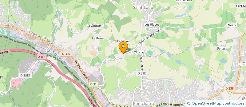localisation de l'entreprise D3C  VINDRY-SUR-TURDINE