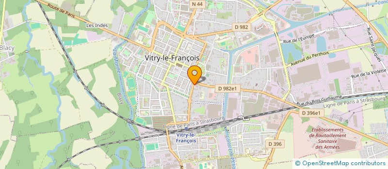 localisation de l'entreprise D3D à VITRY-LE-FRANCOIS