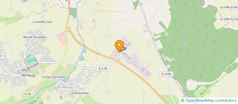 localisation de l'entreprise D3D à SAINT-HERVE