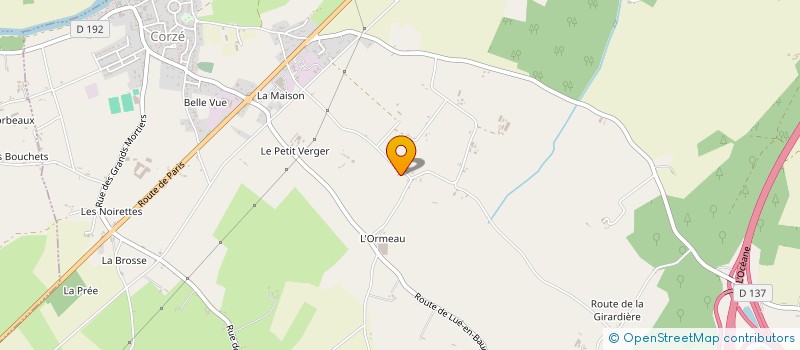 localisation de l'entreprise D3E  LOIRE-AUTHION