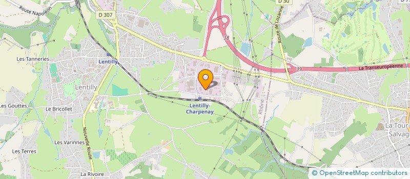 localisation de l'entreprise D3G  LENTILLY