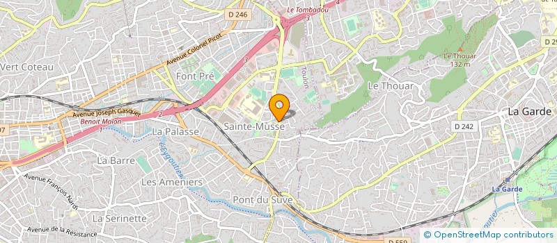 localisation de l'entreprise D3I à LA VALETTE-DU-VAR