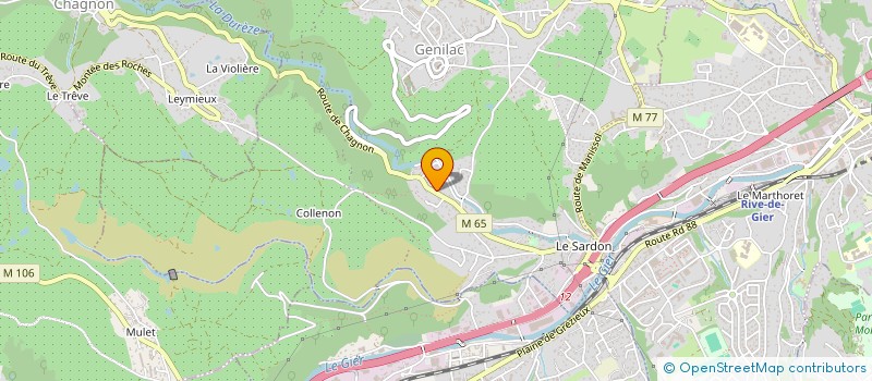 localisation de l'entreprise D3L  GENILAC