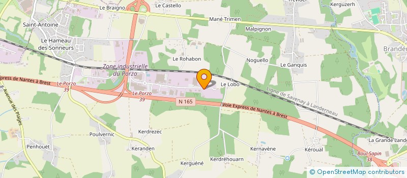 localisation de l'entreprise D3M à KERVIGNAC