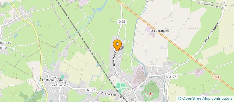 localisation de l'entreprise D3M  SAINT-ROMAIN-LE-PUY