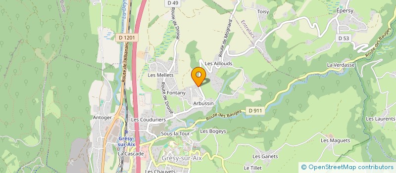 localisation de l'entreprise D3M ESTATE  GRESY-SUR-AIX