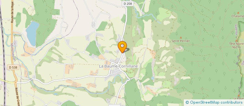 localisation de l'entreprise D3M MESSAGERIES  LA BAUME-CORNILLANE