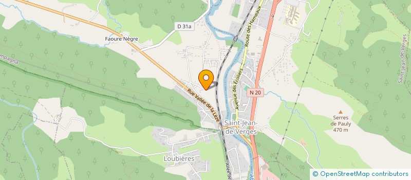 localisation de l'entreprise D3P à CRAMPAGNA