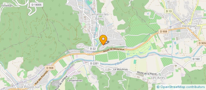 localisation de l'entreprise D3R GROUP  LAMALOU-LES-BAINS