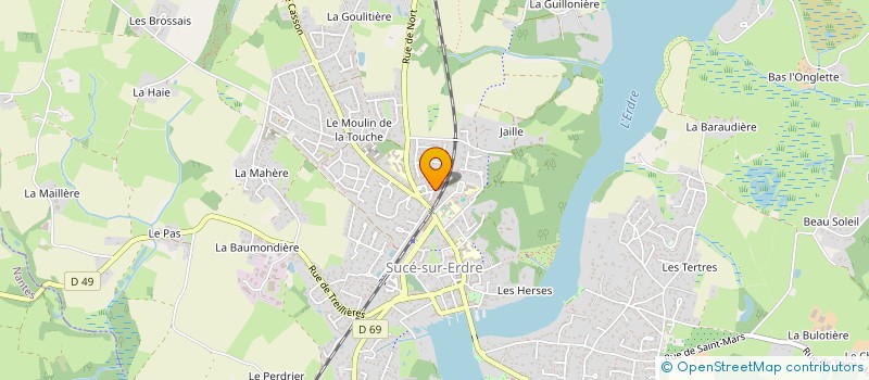 localisation de l'entreprise D3S  SUCE-SUR-ERDRE