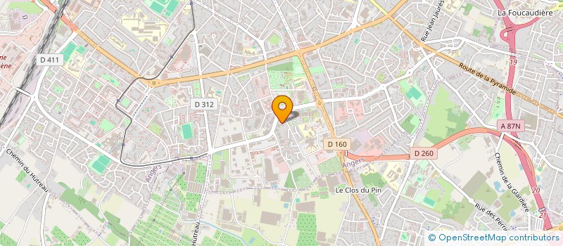 localisation de l'entreprise D3W3 à ANGERS