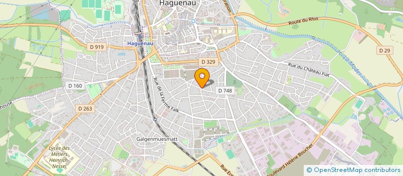 localisation de l'entreprise D4 INVEST  HAGUENAU