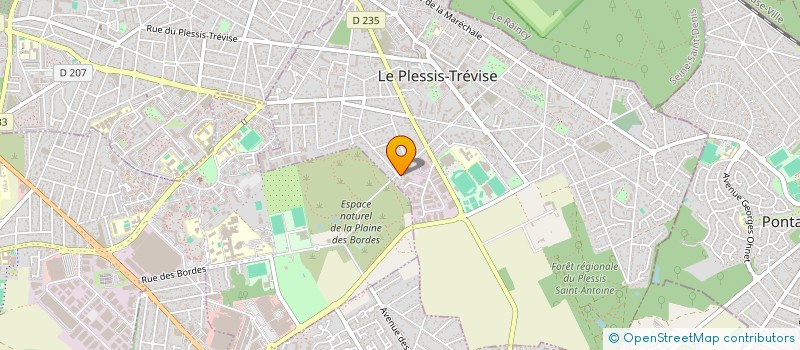 localisation de l'entreprise D4C  LE PLESSIS-TREVISE