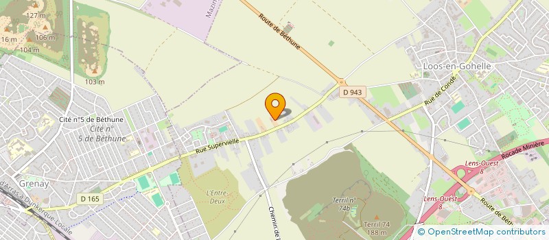 localisation de l'entreprise D4M  LOOS-EN-GOHELLE