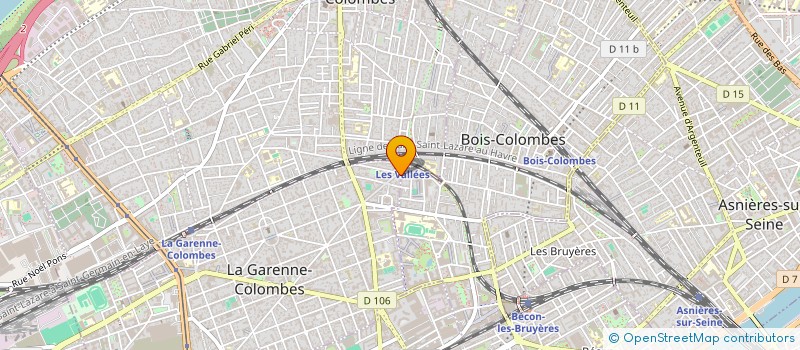 localisation de l'entreprise D4M MULTISERVICES à LA GARENNE COLOMBES