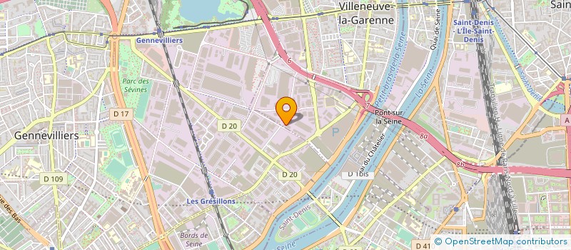 localisation de l'entreprise D4OPTIC à VILLENEUVE-LA-GARENNE