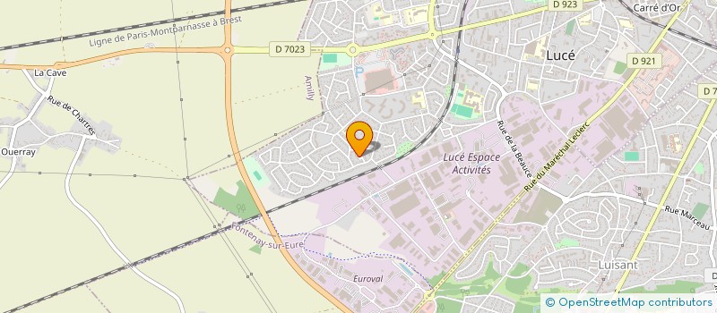localisation de l'entreprise D6BELL à LUCE