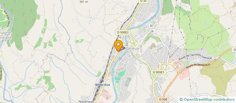 localisation de l'entreprise D8 CIE à BEDARIEUX