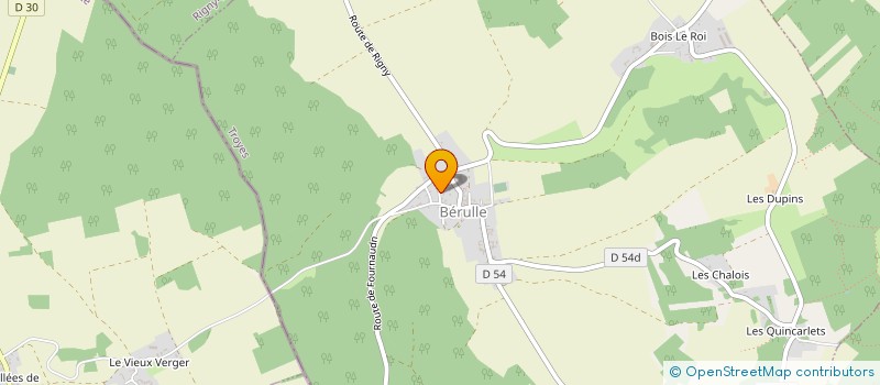 localisation de l'entreprise DA 4  BERULLE
