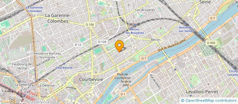localisation de l'entreprise DA ASSOCIATION à COURBEVOIE