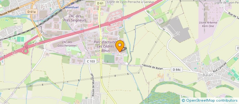 localisation de l'entreprise DA AUTO SELECTION  SAINT-ANDRE-DE-CORCY