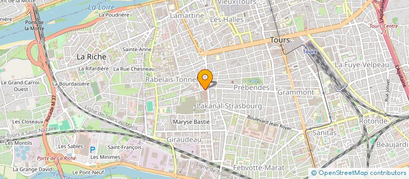 localisation de l'entreprise DA BOMB PROD à TOURS