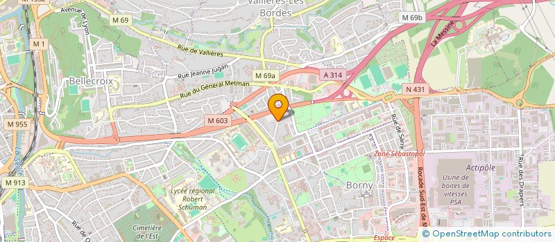 localisation de l'entreprise DA CARS  METZ