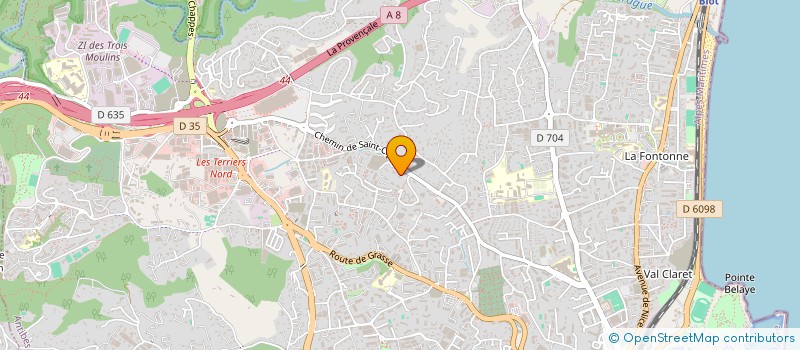 localisation de l'entreprise DA CLINIC  ANTIBES