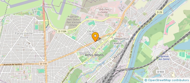 localisation de l'entreprise DA COMPANY à ATHIS-MONS