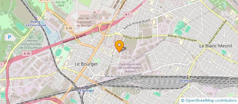 localisation de l'entreprise DA CONSTRUCTION à LE BOURGET