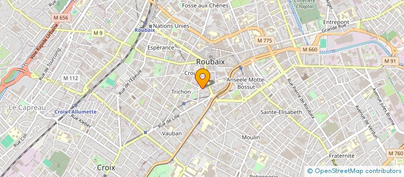 localisation de l'entreprise DA COSTA  ROUBAIX