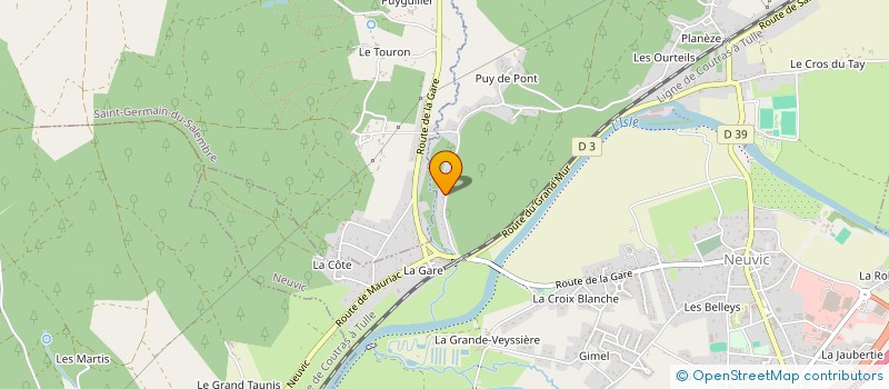 localisation de l'entreprise DA COSTA  NEUVIC