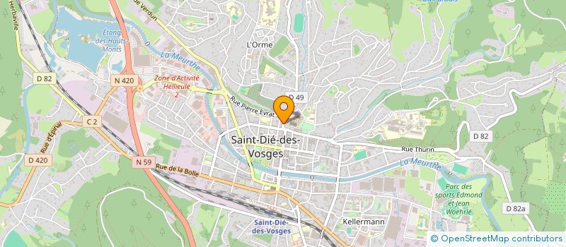 localisation de l'entreprise DA COSTA  SAINT-DIE-DES-VOSGES