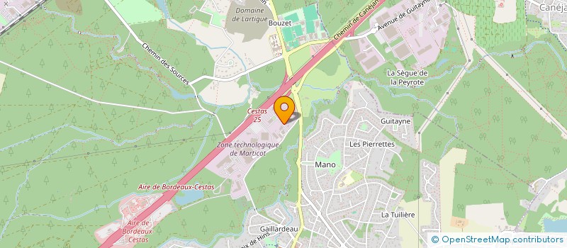 localisation de l'entreprise DA COSTA AQUITAINE à CESTAS