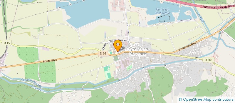 localisation de l'entreprise DA COSTA CHAUFFAGE PLOMBERIE  PEYROLLES-EN-PROVENCE