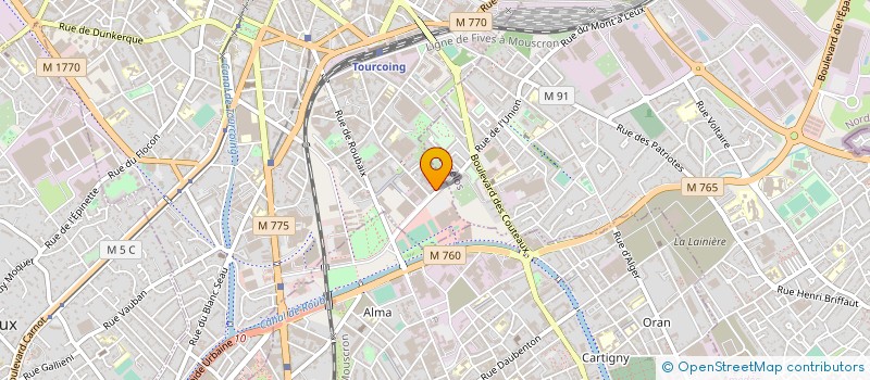 localisation de l'entreprise DA COSTA CONSTRUCTION  TOURCOING